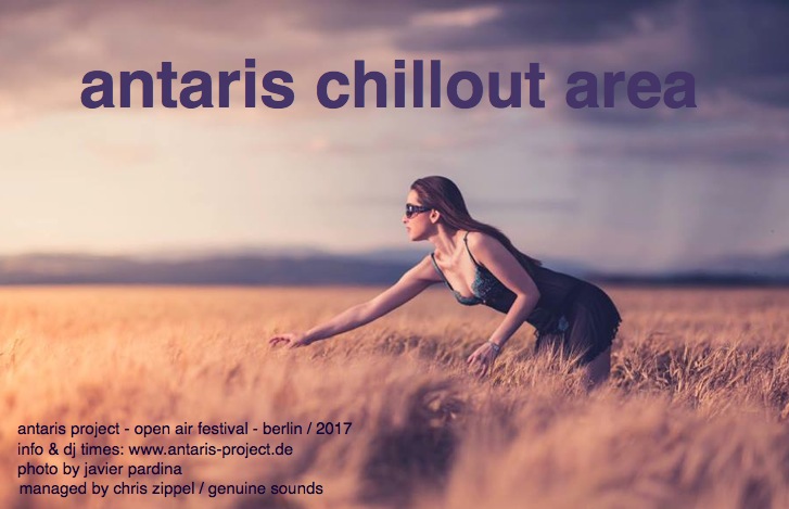 Der Flyer der Antaris Chillout Area 2017